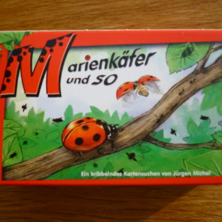 Kartenspiel „Marienkäfer und so“ Karton von vorne.